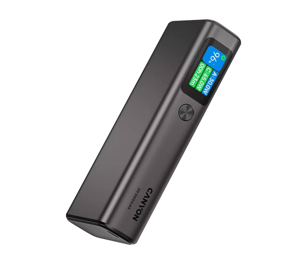 CANYON Powerbank OnPower 230 TFT 20000 mAh PD130W Ciemnoszary - 1320628 - zdjęcie 4